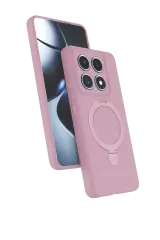 Newface Xiaomi Mi 14t Pro Regal Magsafe Standlı Kapak - Açık Pembe