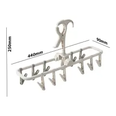 Sunup Sn-29191 Çok Amaçlı 12 Mandallı Çamaşır Çorap Taşınabilir Kurutmalık