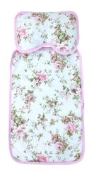 AyBaby AY694 Emprime Çiçek Desenli Bebek Alt Açma Minderi 55x40 Cm - Pembe