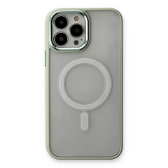 İphone 14 Pro Max Kılıf Room Magneticsafe Silikon - Su Yeşili