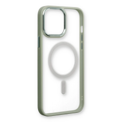 İphone 14 Pro Max Kılıf Room Magneticsafe Silikon - Su Yeşili