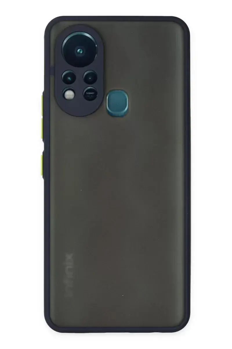 Newface İnfinix Hot 11s Kılıf Montreal Silikon Kapak - Lacivert