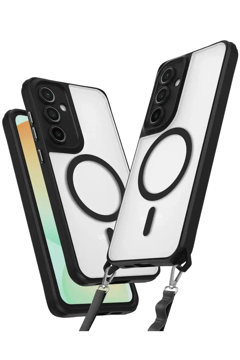 Newface Samsung Galaxy S25 Kılıf Enka Magsafe Silikon Kılıf - Siyah