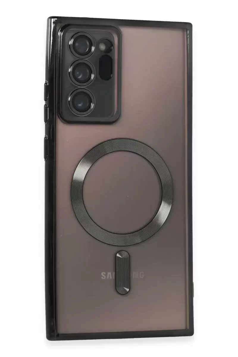 Newface Samsung Galaxy Note 20 Ultra Kılıf Kross Magneticsafe Kapak - Siyah