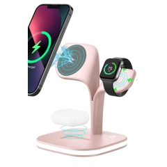 Ym-ud22 Kablosuz Şarj Masaüstü Set - Pembe