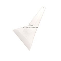 Kısa Saplı Eğik İnce Ragle Cam Filmi Çekme Aparatı Beyaz 23x13cm