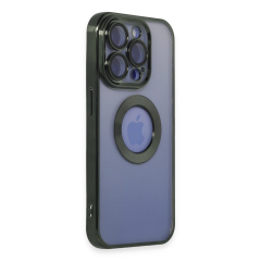 İphone 15 Pro Max Kılıf Slot Silikon - Köknar Yeşili