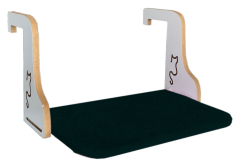 Ahşap Kedi Kalorifer Peteği Radyatör Yatağı 32 cm x 50 cm Siyah ( 15 kg )