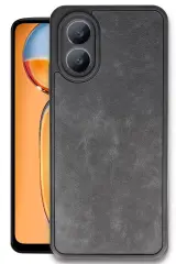 Newface Oppo A38 Kılıf Aras Deri Kapak - Siyah