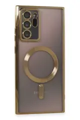 Newface Samsung Galaxy Note 20 Ultra Kılıf Kross Magneticsafe Kapak - Gold