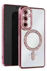 Newface Samsung Galaxy S25 Fe Joke Simli Magneticsafe Kılıf - Pembe