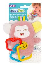 Babyjem Küçük Oyuncaklı Maymun - Gül Kurusu