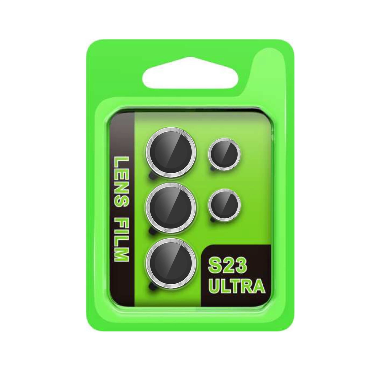 Samsung Galaxy S23 Ultra Raze Metal Kamera Lens - Gümüş