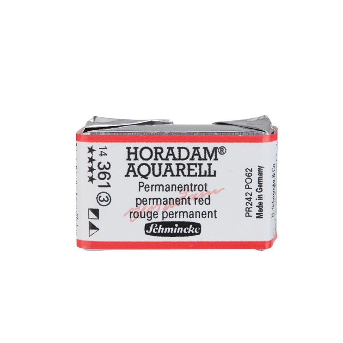 Horadam Artist Tam Boy Tablet Suluboya - Permanent Red - Seri 3