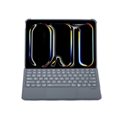 T5507d İpad Pro 11 (2022) Kılıf Palermo Ledli Klavyeli Standlı Tablet Kılıfı - Siyah