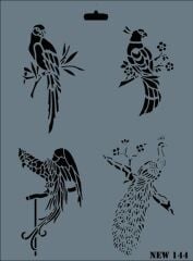 Rich New Seri N-144 Stencil 35x25 cm