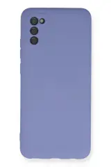 Newface Samsung Galaxy A03s Kılıf Nano İçi Kadife Silikon - Lila