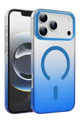 Newface Apple İphone 17 Pro Glossy Magsafe Kapak - Mavi