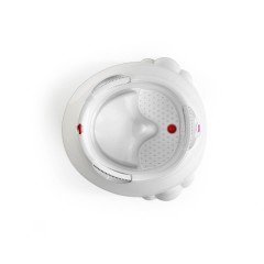 OkBaby Opla Küvet & Splash Bebek Duşu & Doğal Banyo Süngeri No.12 / Beyaz