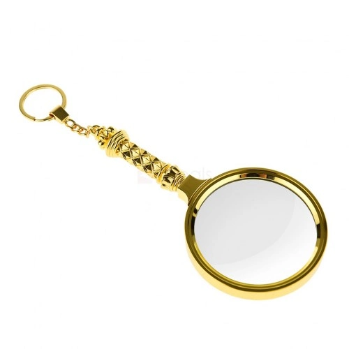 5x90mm Tüm Metal Altın Renkli, Hediye Büyüteç,optik Lensler Ile çinko Alaşım Metal çerçeve