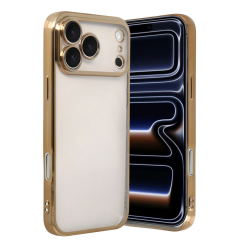 İphone 17 Pro Max Razer Lensli Silikon - Gold