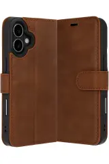 Newface Apple İphone 17 Trend S Plus Kapaklı Kılıf - Taba