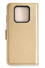 Newface Tecno Camon 16 Prime Trend S Plus Kapaklı Kılıf - Gold