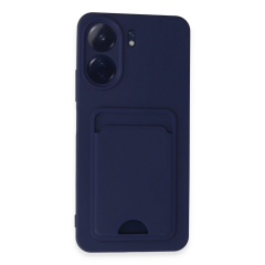 Xiaomi Redmi 13c Kılıf Kelvin Kartvizitli Silikon - Lacivert