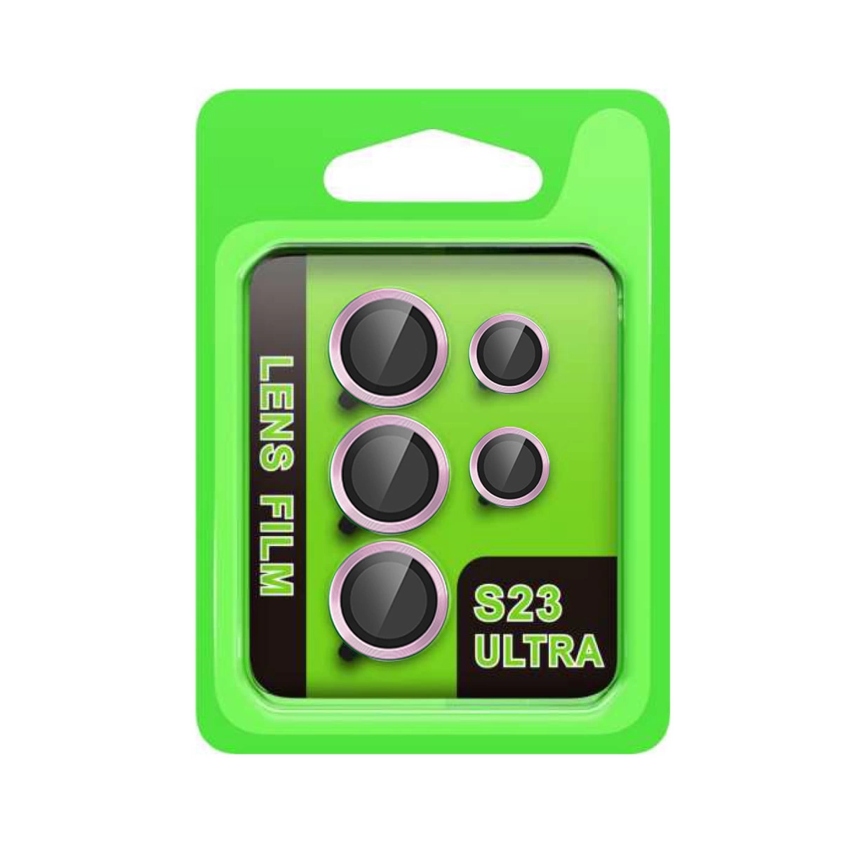 Samsung Galaxy S23 Ultra Raze Metal Kamera Lens - Lila