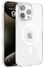 Joko İphone 15 Pro Max Gleam Pc Sert Magsafe Kılıf - Şeffaf