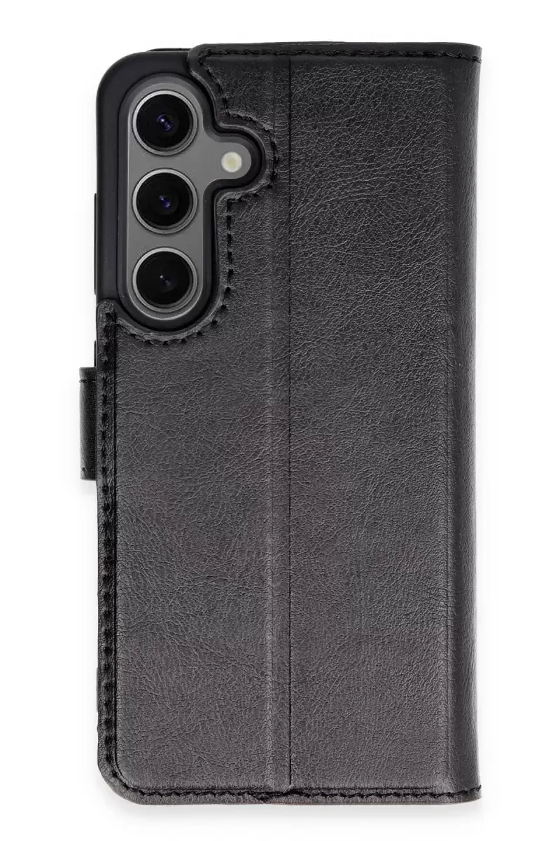 Newface Samsung Galaxy S24 Kılıf Trend S Plus Kapaklı Kılıf - Siyah