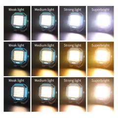 Powermaster Mx-w893 4000k - 7000k - Kırmızı 30 Cob Ledli 30 Watt Çok Fonksiyonlu Çalışma Lambası (powerbank)