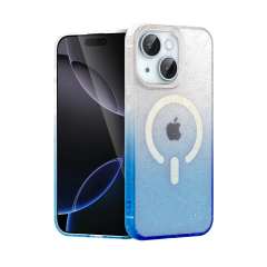 İphone 15 Pummel Shiny Magsafe Kapak - Mavi