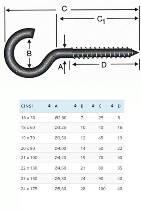 BA24175 24X175 Açık Piton 10 Adet
