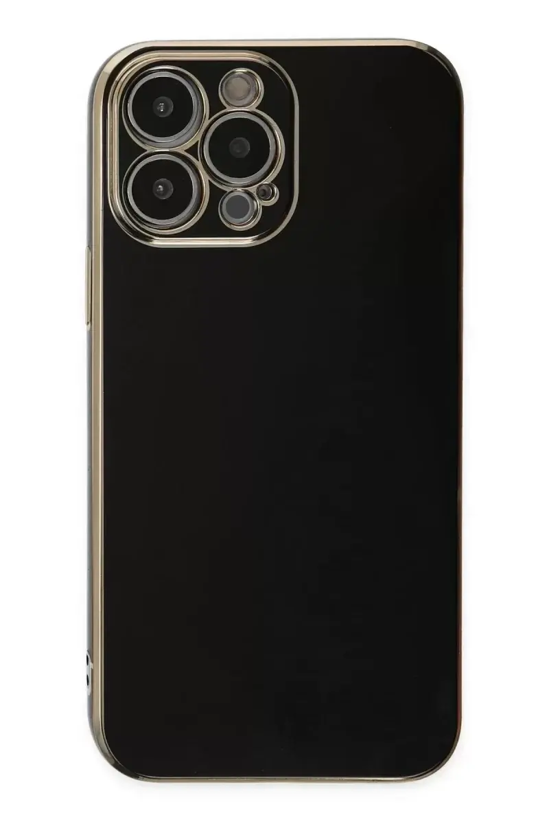 Newface İphone 15 Pro Max Kılıf Volet Silikon - Siyah