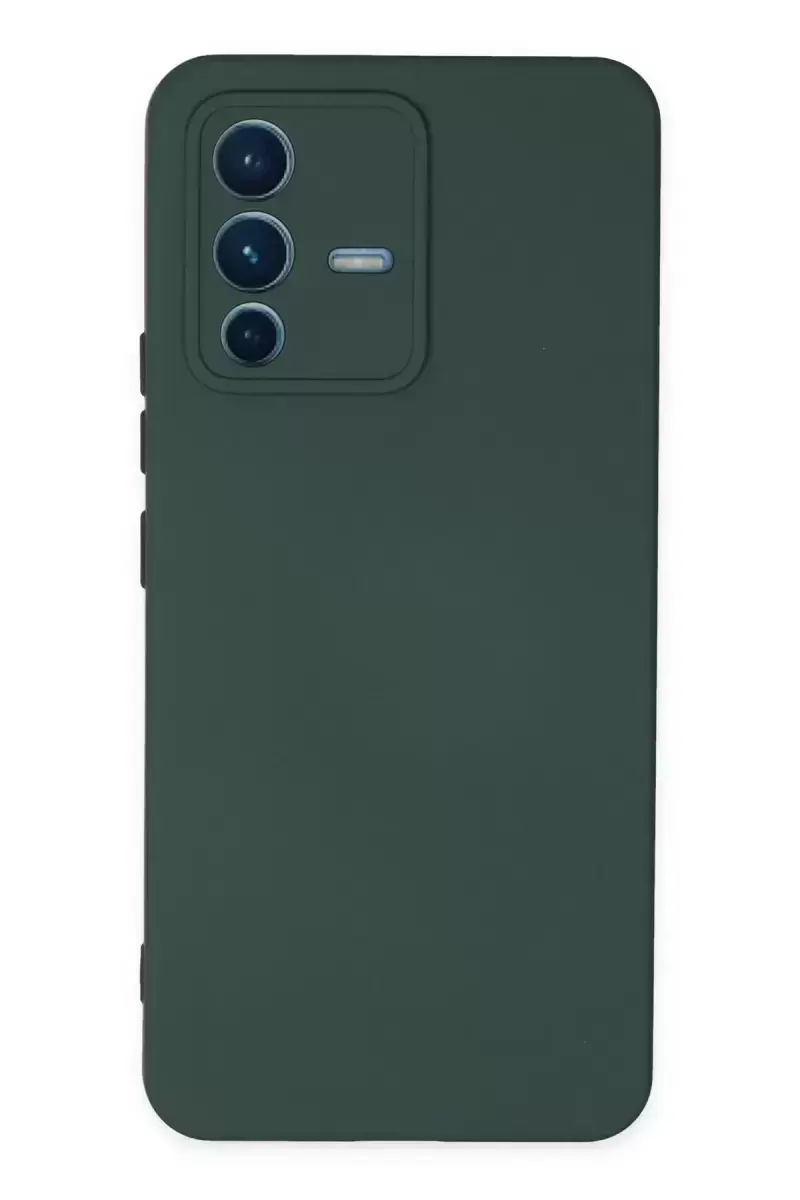 Newface Vivo V23 5g Kılıf Nano İçi Kadife Silikon - Koyu Yeşil