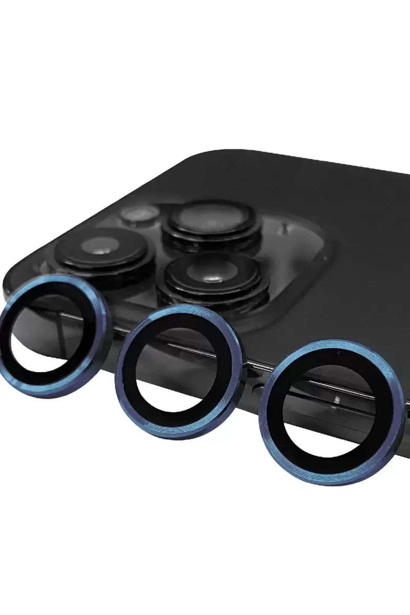 Newface Apple İphone 15 Pro Max Raze Metal Kamera Lens - Lacivert