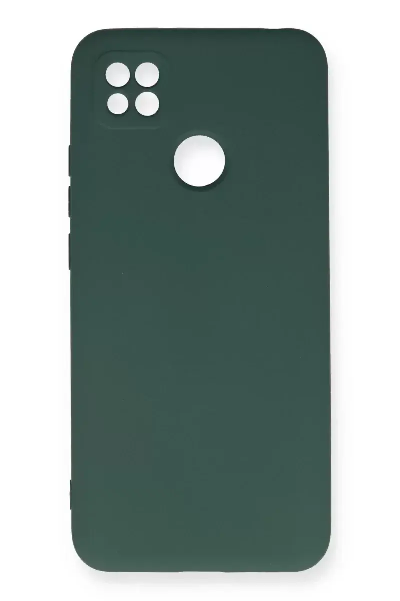 Newface Xiaomi Redmi 9c Kılıf Nano İçi Kadife Silikon - Koyu Yeşil