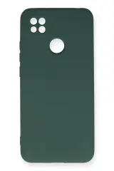 Newface Xiaomi Redmi 9c Kılıf Nano İçi Kadife Silikon - Koyu Yeşil