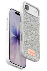 Onegif Apple İphone 17 Air Bright Simli Kapak - Beyaz