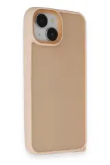 Newface Apple İphone 14 Kılıf Elegant Kapak - Pudra