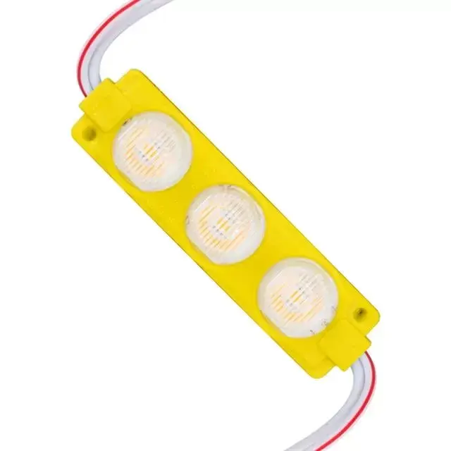 12 Volt 3 Watt Sarı Led Modül - 74x20 Mm - 3030 Çip