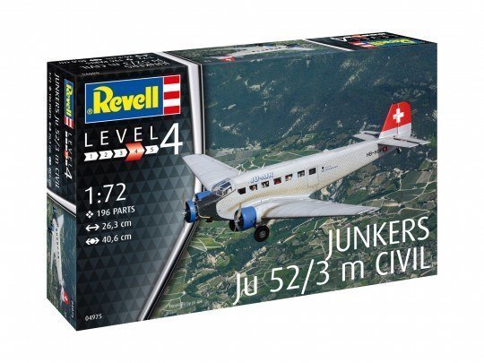 Ambulans Uçak Maketi N:04975 1/72 JUNKERS JU52/3M CIVIL