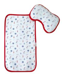 AyBaby AY644 Denizci Desenli Bebek Alt Açma Minderi 55x40 Cm - Kırmızı