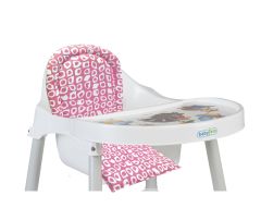 Babyjem Mama Sandalyesi Minderi Pembe Kareli