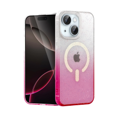 İphone 15 Pummel Shiny Magsafe Kapak - Pembe