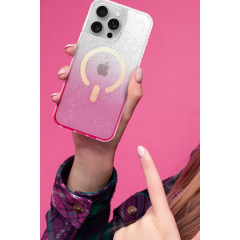 İphone 15 Pummel Shiny Magsafe Kapak - Pembe