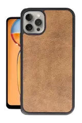Newface İphone 14 Pro Max Kılıf Aras Deri Kapak - Taba