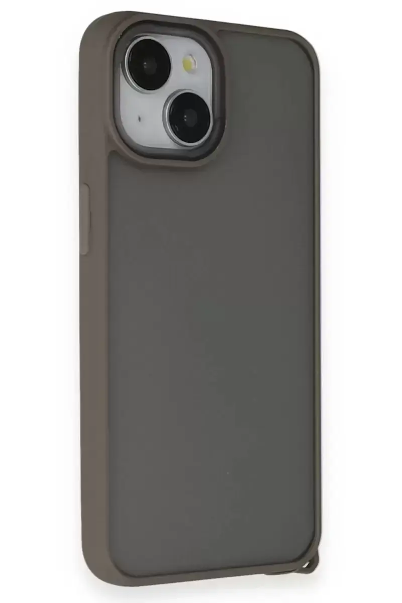 Newface Apple İphone 14 Kılıf Elegant Kapak - Titan Gri