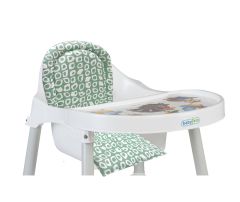 Babyjem Mama Sandalyesi Minderi Yeşil Kareli